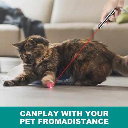 USB Rechargeable Rotatable Pet Laser Light Toy, 5 Modes Adjustable Pet Interactive Toy, Pet Training Toy, Suitable for Indoor Cats and Dogs