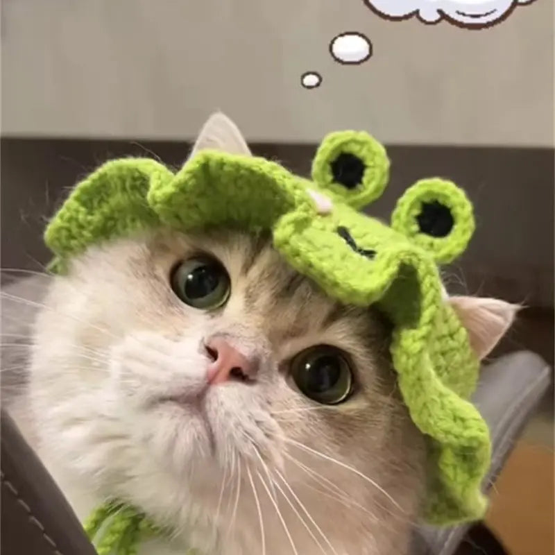 Furry Feline & Canine Costume Cap: The Purr-fectly Hilarious Halloween Hat for Your Pet's Instagram Fame!