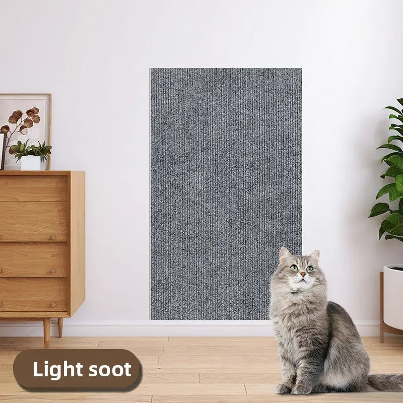 Cat Scratch Furniture Protector, Self-Adhesive Anti-Scratch Cat Couch Protector, Durable Trimmable Cat Scratching Pad for Sofa, Wall, Door, Stop Cat Scratching Damage