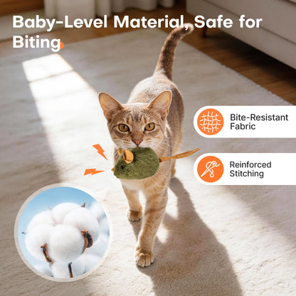 Squeaky Snack Attack: The Purr-fect Plush Mice Trio for Feline Fun - Because Every Cat Deserves a Chewable Playmate! #MiceToMeetYou #CatnipComedy