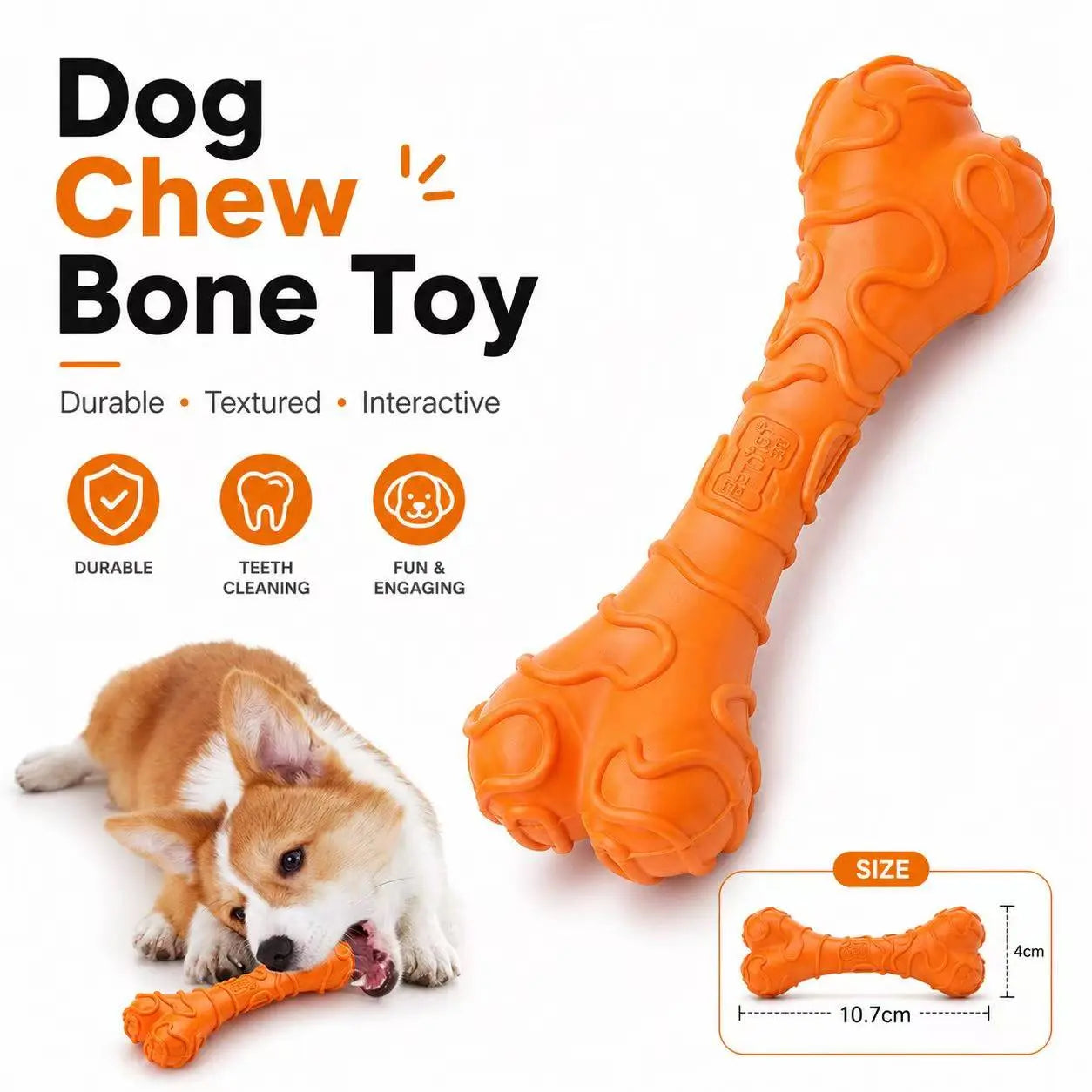 Tiny Canine Chewzilla: The Orange Toothbrush That Barks Back!