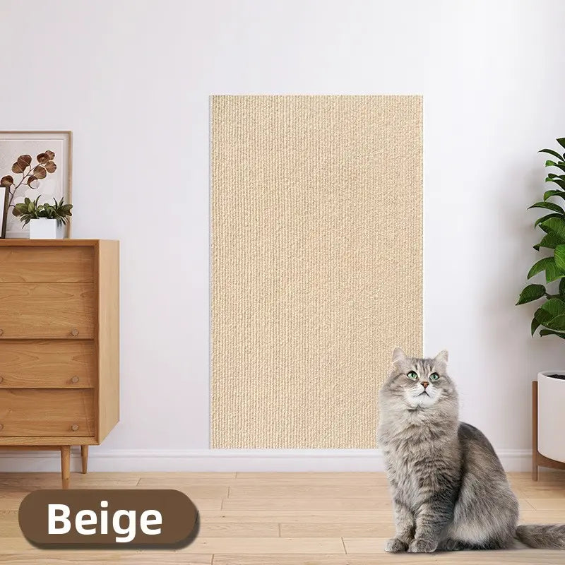 Cat Scratch Furniture Protector, Self-Adhesive Anti-Scratch Cat Couch Protector, Durable Trimmable Cat Scratching Pad for Sofa, Wall, Door, Stop Cat Scratching Damage