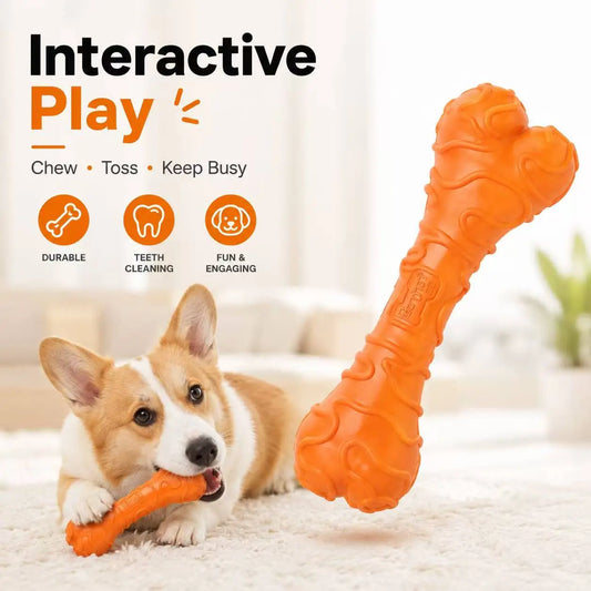 Tiny Canine Chewzilla: The Orange Toothbrush That Barks Back!